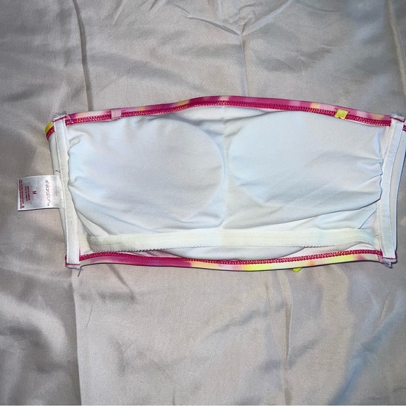 Xhilaration bikini tie dye swim set high waisted pink and yellow - Picture 4 of 6